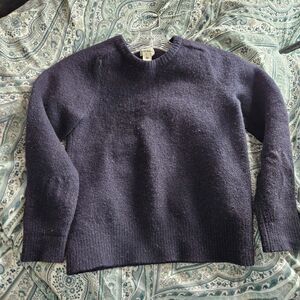 CLUB MONACO Wool BOYS Dark Navy Brushed Sweater Size Medium